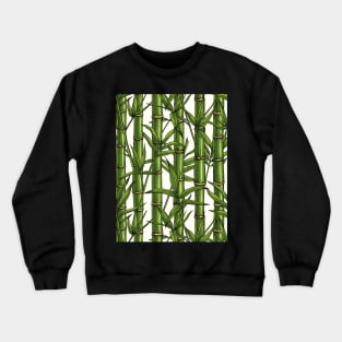 Bamboo forest on natural white Crewneck Sweatshirt